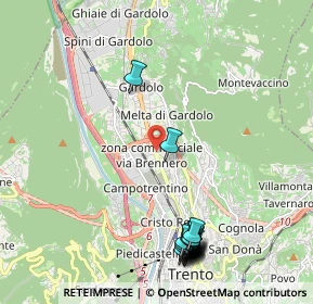 Mappa 38121 Trento TN, Italia (2.5665)