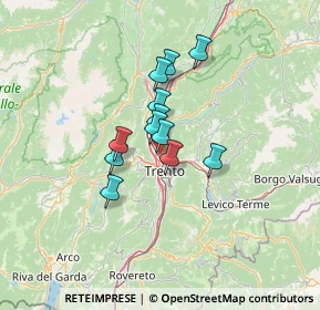 Mappa 38121 Trento TN, Italia (8.69417)
