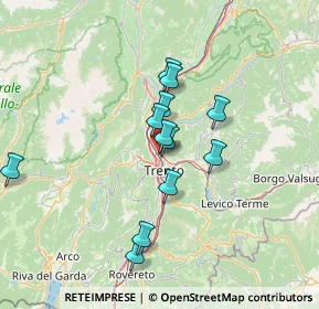 Mappa 38121 Trento TN, Italia (12.86692)