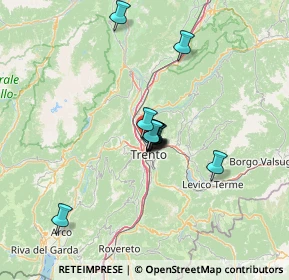 Mappa 38121 Trento TN, Italia (8.80833)