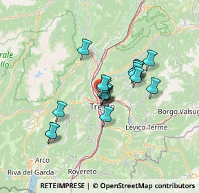Mappa 38121 Trento TN, Italia (9.97222)