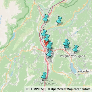 Mappa 38121 Trento TN, Italia (6.13091)