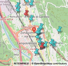 Mappa 38121 Trento TN, Italia (1.006)