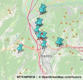 Mappa 38121 Trento TN, Italia (2.88077)