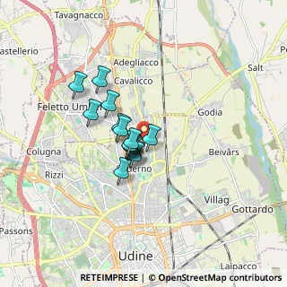 Mappa Via Molin Nuovo, 33100 Udine UD, Italia (1.05467)