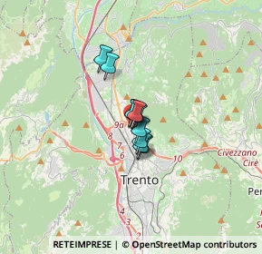 Mappa Via Padre Emilio Chiocchetti, 38121 Trento TN, Italia (2.15)