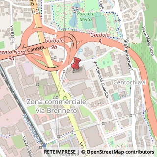 Mappa Via Giovanni Battista Trener, 366, 38121 Trento, Trento (Trentino-Alto Adige)