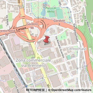 Mappa Via Giovanni Battista Trener, 16, 38121 Trento, Trento (Trentino-Alto Adige)