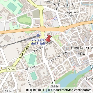 Mappa Via Duca degli Abruzzi, 4, 33043 Cividale del Friuli, Udine (Friuli-Venezia Giulia)