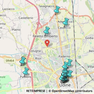 Mappa Via del Cotonificio, 33100 Feletto Umberto UD, Italia (3.086)