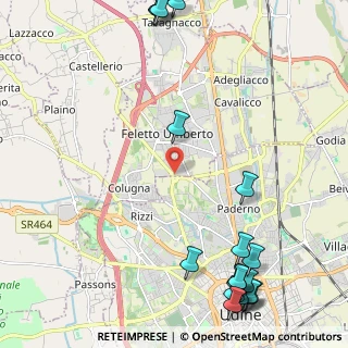Mappa Via del Cotonificio, 33100 Feletto Umberto UD, Italia (3.267)