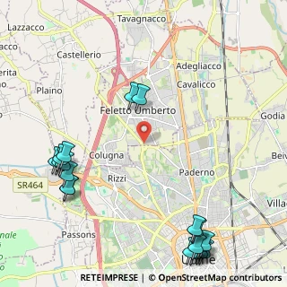 Mappa Via del Cotonificio, 33100 Feletto Umberto UD, Italia (3.03632)