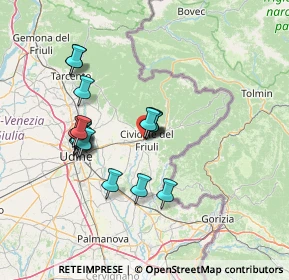 Mappa Via Luinis, 33043 Cividale del Friuli UD, Italia (12.555)