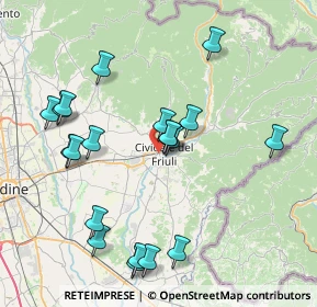 Mappa Via Luinis, 33043 Cividale del Friuli UD, Italia (8.1275)