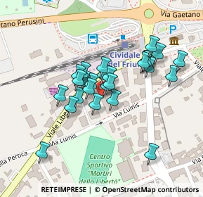 Mappa Via Luinis, 33043 Cividale del Friuli UD, Italia (0.08077)