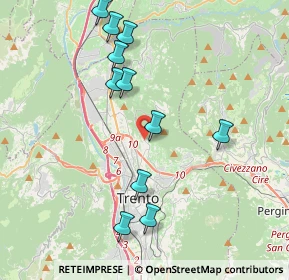 Mappa Via ai Bòlleri, 38121 Trento TN, Italia (4.03091)