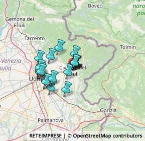 Mappa Via Adelaide Ristori, 33043 Cividale del Friuli UD, Italia (9.2835)