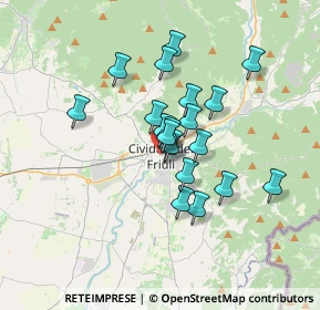 Mappa DITTA A BRONT DI BRONT MANFRED, 33043 Cividale del Friuli UD, Italia (2.534)