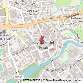 Mappa Via de Rubeis, 36, 33043 Cividale del Friuli, Udine (Friuli-Venezia Giulia)