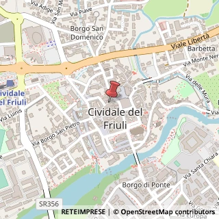 Mappa Via Adelaide Ristori, 9, 33043 Cividale del Friuli, Udine (Friuli-Venezia Giulia)