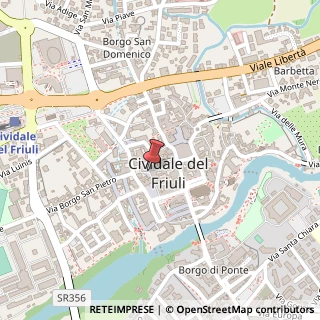 Mappa Piazzetta Terme Romane, 8, 33043 Cividale del Friuli, Udine (Friuli-Venezia Giulia)