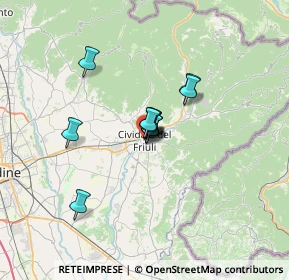 Mappa DITTA A BRONT DI BRONT MANFRED, 33043 Cividale del Friuli UD, Italia (3.50417)