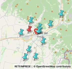 Mappa Via del Crognolet, 33043 Cividale del Friuli UD, Italia (3.14583)