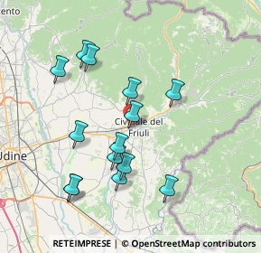 Mappa Via del Crognolet, 33043 Cividale del Friuli UD, Italia (7.15786)