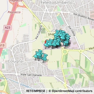 Mappa Via Lombardia, 33010 Tavagnacco UD, Italia (0.27692)
