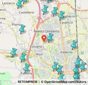 Mappa Via Lombardia, 33010 Tavagnacco UD, Italia (3.097)