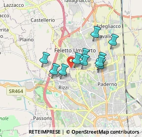 Mappa Via Lombardia, 33010 Tavagnacco UD, Italia (1.24)