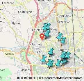 Mappa Via Lombardia, 33010 Tavagnacco UD, Italia (1.987)