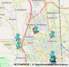 Mappa Via Lombardia, 33010 Tavagnacco UD, Italia (3.27667)