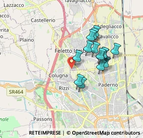 Mappa Via Lombardia, 33010 Tavagnacco UD, Italia (1.45333)