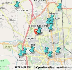 Mappa Via Lombardia, 33010 Tavagnacco UD, Italia (2.14857)