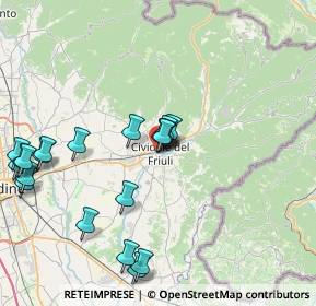 Mappa Piazza Dante, 33043 Cividale del Friuli UD, Italia (8.8435)