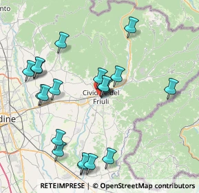 Mappa Piazza Dante, 33043 Cividale del Friuli UD, Italia (8.192)