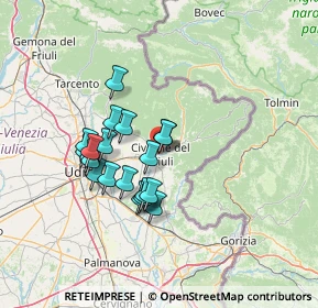 Mappa Piazza Dante, 33043 Cividale del Friuli UD, Italia (11.278)