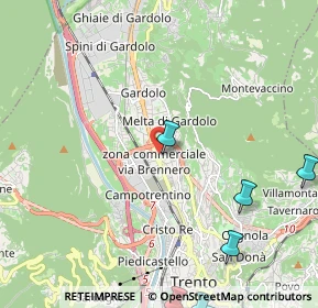 Mappa Bren Center, 38121 Trento TN, Italia (3.76273)