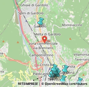 Mappa Bren Center, 38121 Trento TN, Italia (3.11364)