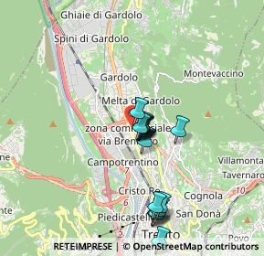 Mappa Bren Center, 38121 Trento TN, Italia (1.61063)