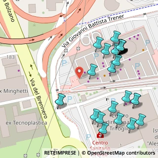 Mappa Bren Center, 38121 Trento TN, Italia (0.09655)