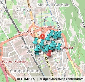 Mappa Bren Center, 38121 Trento TN, Italia (0.294)