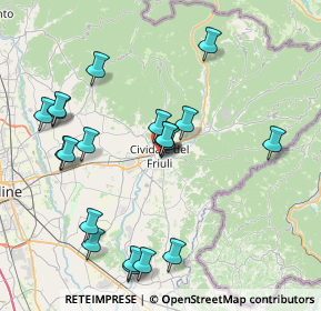 Mappa Via Camillo Benso Conte di Cavour, 33043 Cividale del Friuli UD, Italia (8.2545)