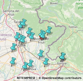 Mappa Via Camillo Benso Conte di Cavour, 33043 Cividale del Friuli UD, Italia (16.10667)