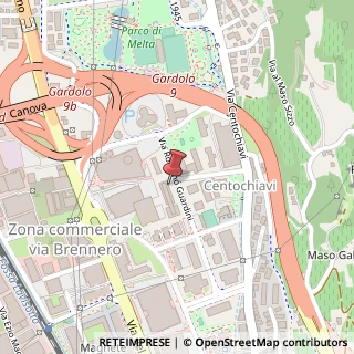 Mappa Via Romano Guardini, 73, 38121 Trento, Trento (Trentino-Alto Adige)