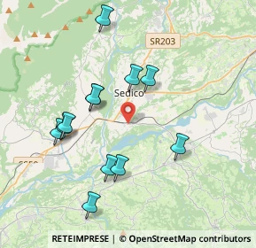 Mappa Via Rampa, 32036 Sedico BL, Italia (3.71583)