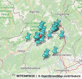 Mappa Via Rampa, 32036 Sedico BL, Italia (9.0145)