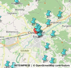 Mappa Piazza Dante n, 33043 Cividale del Friuli UD, Italia (2.4805)