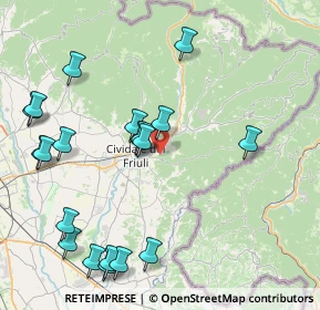 Mappa Strada di Zugliano, 33043 Cividale del Friuli UD, Italia (9.4435)